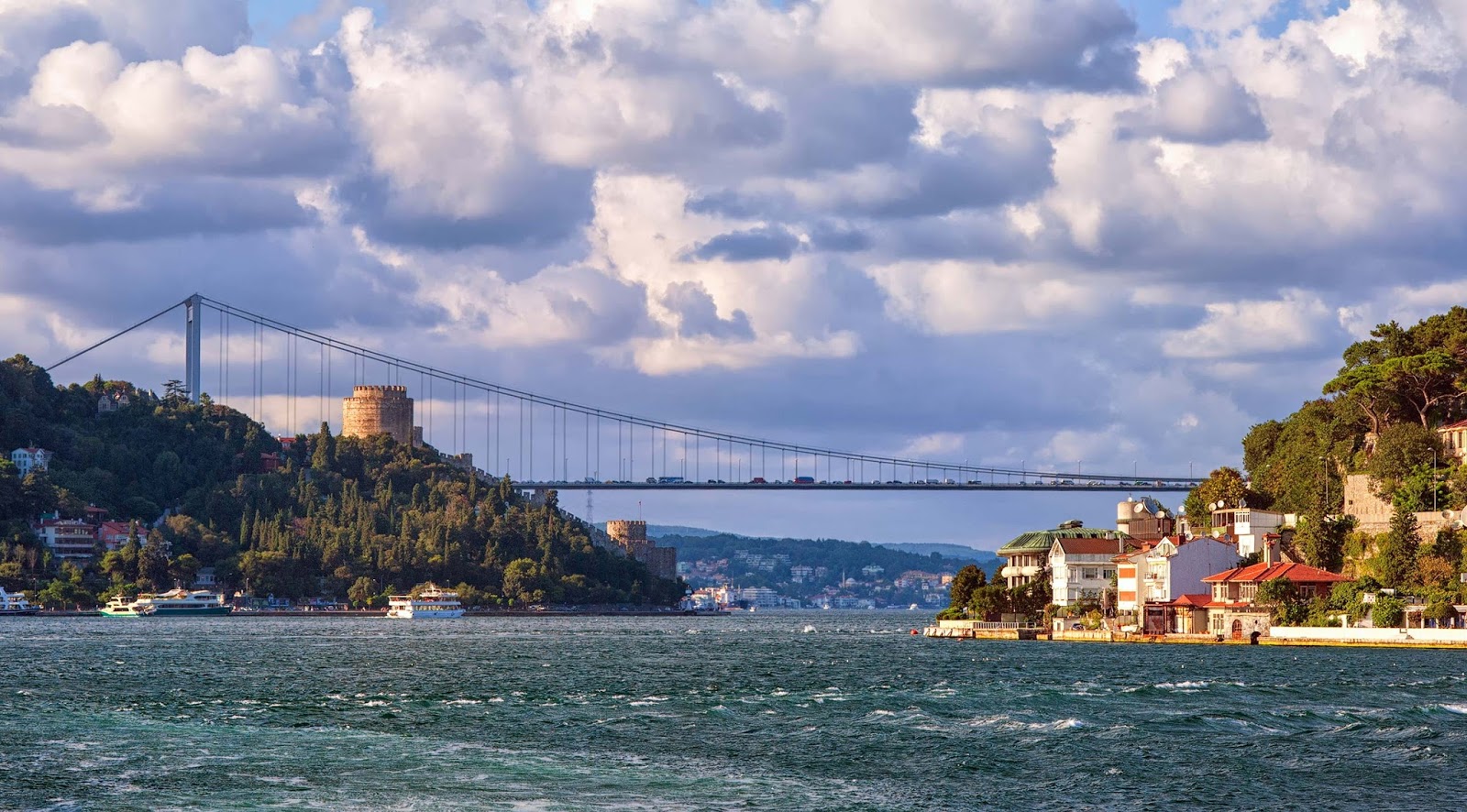 The Light of Day and the Glow of Night on the Bosphorus